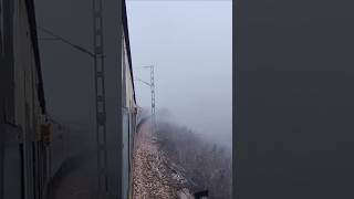 Train 22631 MDU BKN AnuvratAC SF Express running under heavy fog with fewer visibility departing SWM