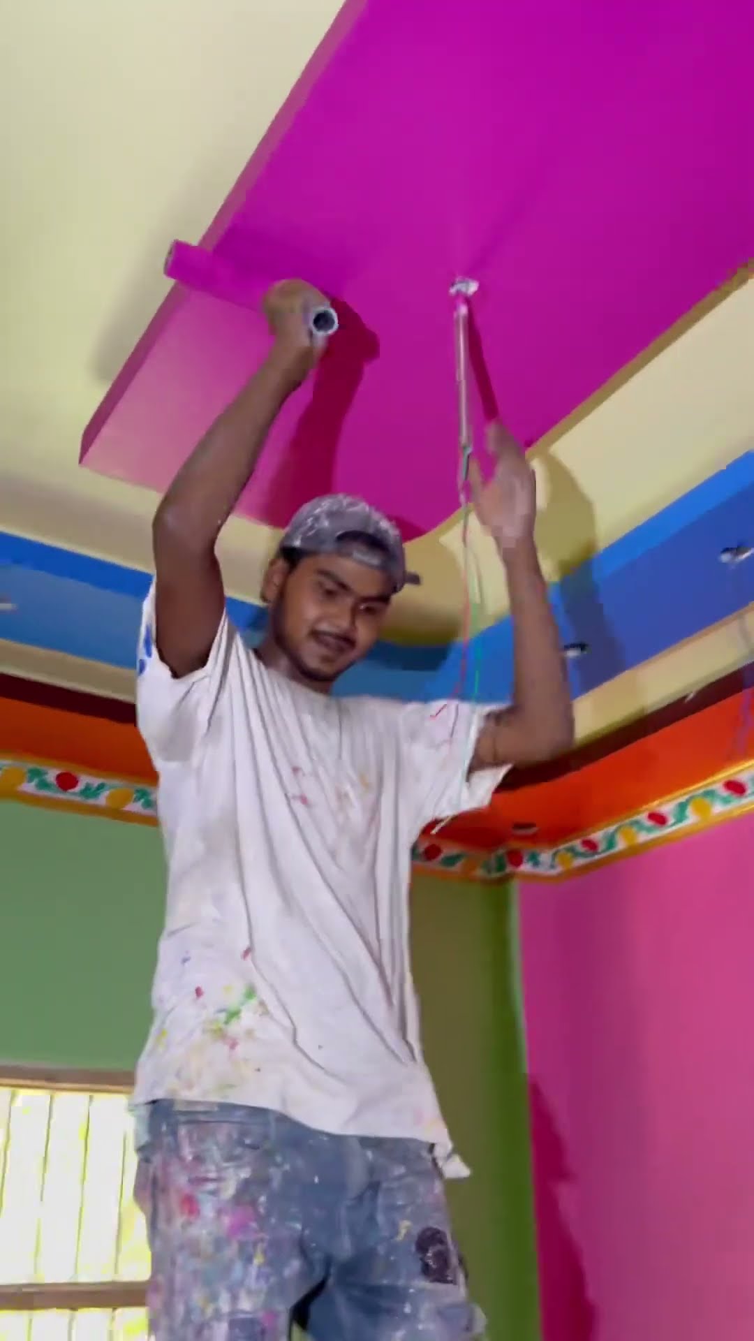 Falls Celing Painting рџџў Walldesigne Homedecor Wallart Youtube