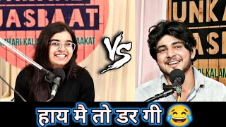 kanha kamboj with chetna balhara shayari💖 || sad shayari competition || crazy for love❤