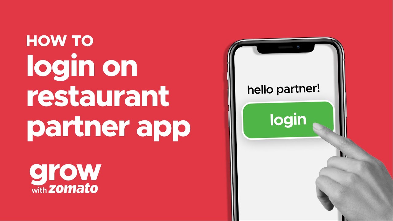 How To Login On Zomato Restaurant Partner App | Grow With Zomato - YouTube