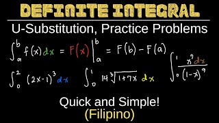 Definite Integral Calculus, U Substitution, Fundamental Theorem, Formula, Practice Problems