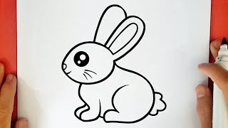 HOW TO DRAW A CUTE BUNNY