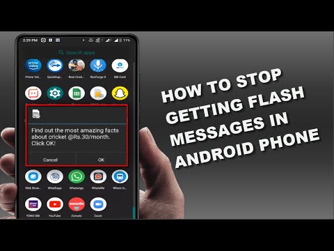 How to Disable Flash Messages on an Android Device