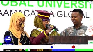 Xaflad ay kuqalin jibinaayen In kabadan 350 oo arday dhameysatay jamacadda globol university heerkee