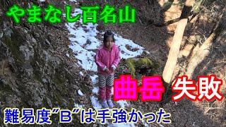 【やまなし百名山】カモシカに遭遇した曲岳　でも険しすぎて勇気の撤退