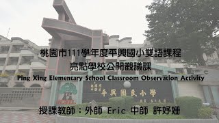 平鎮區平興國民小學｜議課｜Teacher Eric｜桃園市111學年度雙語亮點課程學校觀議課暨訪視｜