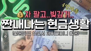 한달25만원생활💰차팔았어요..😭페이크머니로 신용카드쓰면서 현금생활..빚갚기