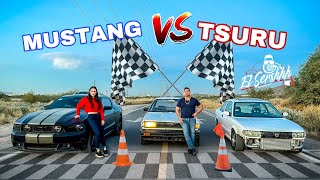 CORRÍ MI TSURU SR20 CONTRA LA NOVIA DE @juanitomartinez7842 EN EL MUSTANG 5.0 de @raquelescobosa2102