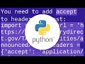 How can I request (get) and read an xml file using python?