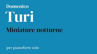 Domenico Turi - MINIATURE NOTTURNE