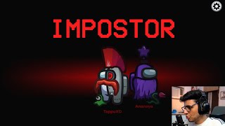 Triggered insaan imposter in Among Us [live stream]#funnymoments #triggeredinsaan #amongus