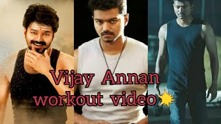 Vijay Annan's workout video || Mersal Mass BGM || Vijay Annan whatsapp status💪