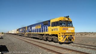 6MP4 Pacific National Container Freight - PoathTV Australian Trains \u0026 Railways