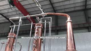 Moonshine Brandy Gin Whisky Vodka Copper Stills For Distillery Equipment