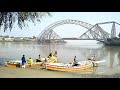 The Ayub and Lansdowne Bridges with Indus River, Sukkur, Pakistan