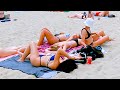 Barcelona Central Beach The Beach in Open 2021 // Barceloneta Beach Walking Tour 4K