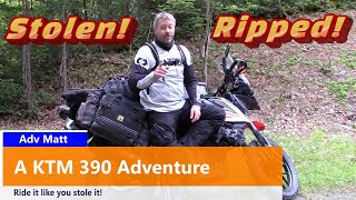 You don't know how to ride this bike! A KTM 390 Adventure.