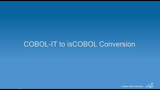COBOL IT Conversion