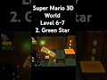 Super Mario 3D World Level 6-7 2. Green Star #shorts