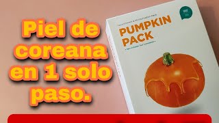 Piel de coreana en 1 solo paso, comprobado!!!!      zombie beauty: pumpkin pack.