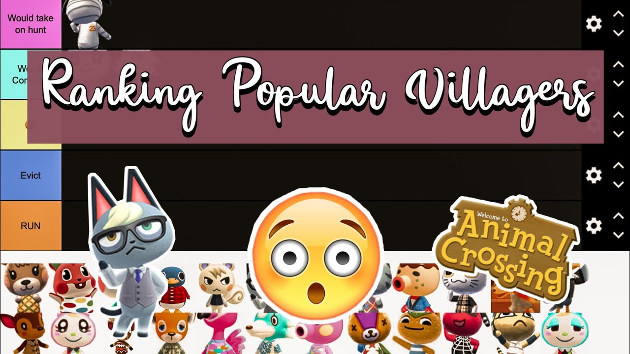 46 Animal Crossing New Horizons Villagers Ranked | Murninara