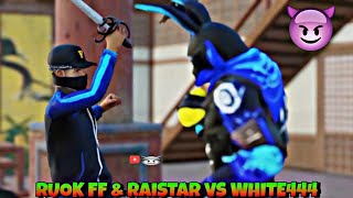 RUOK FF & RAISTAR VS WHITE444 😈 || FREE FIRE ANIMATION VIDEO #shorts