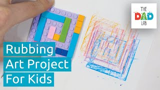 How to Make Rubbing Art with LEGO Bricks | Lockdown Activities for Kids | AD