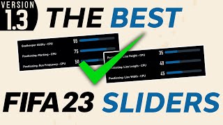The BEST FIFA 23 Sliders! (MORE DIFFICULT, REALISTIC & FUN)