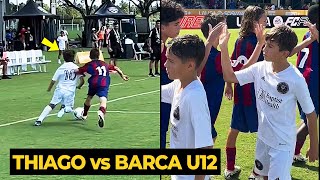 Thiago Messi brilliant dribbling skills against Barcelona U12 in matchday two La Liga futures