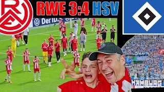 Rot-Weiss Essen - Hamburger SV 3:4 | DFB-Pokal | Rückstand 3x Mal ausgeglichen & am Ende verloren