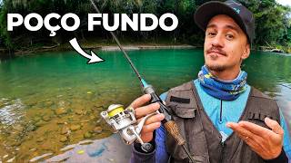 Explorando a PESCA ULTRALIGHT em POÇOS DE ÁGUA CRISTALINA