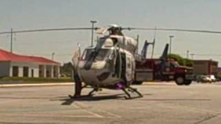 Life Flight BK-117 Departing Kingsland, Camden County, GA