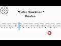 Metallica - Enter Sandman Drum Score