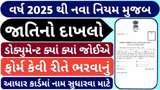 જાતિનો દાખલો || Jati No Dakhlo || ડોક્યુમેન્ટ ક્યાં ક્યાં જોઈએ || ફોર્મ કેવી રીતે ભરવાનું