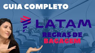 Regras de Bagagem LATAM AIRLINES - Guia COMPLETO(mala de mão, artigo pessoal, despachada, especiais)