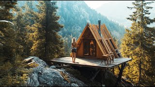 A-FRAME cabin build | START to END | timelapse