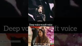 Jisoo deep voice vs soft voice #jisoo #blackpink #yg