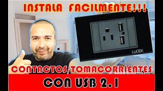 ENCHUFE CON PUERTO USB 2.1 DE CARGA RÁPIDA