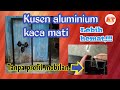 Membuat kusen aluminium kaca mati tanpa profil mobilan - Membuat Kusen aluminium