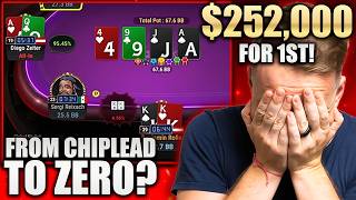 NIGHTMARE $250.000 Final Table: From Chipleader to BUSTING in 9th?