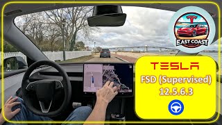 Tesla Full Self Driving V12.5.6.3 on Yorktown Beach Test Route