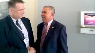 US Rep. William Lacy Clay, Jr  (D-Mo) meets Tunisian MP (Bizerte) Ali Belakhoua (Bizerte) #CBCFALC17