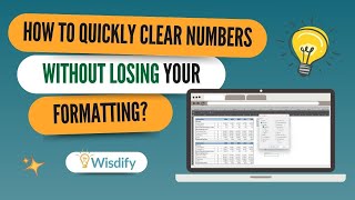 How to Quickly Clear Numeric Input from Excel Spreadsheets