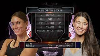 Cori Noble vs Claire Schneckloth - TKO FINISH!  Caged Aggression XXXVI \