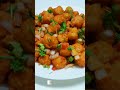 Chilli Garlic Potato Bites Masala Chat | #shorts #potatobites #masalachat