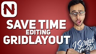 NativeScript GridLayout Productivity Tip with VSCode