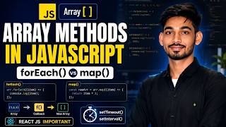 JavaScript Array Methods & Callback Functions 🔥 | forEach, map, setTimeout Explained | Sudhir Sir
