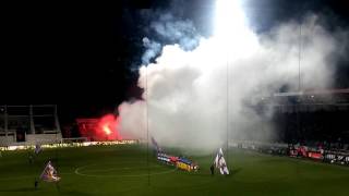 Pyroshow Erzgebirge Aue - Karlsruher SC 2. Bundesliga [10.03.2017]