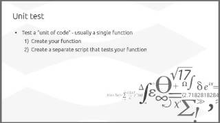 Assert statements and unit tests (Python)
