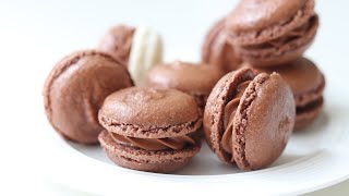 チョコレートマカロンの作り方 Chocolate Macaron｜HidaMari Cooking
